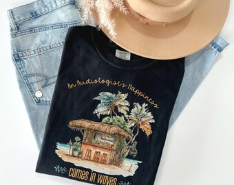 Audioloog Beach Vibes-T-shirt, dokterscadeau