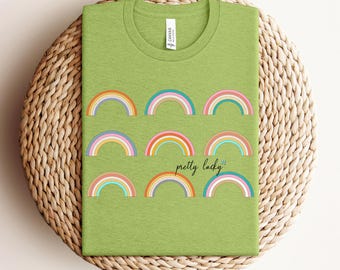 Kleeblatt Regenbogen St Patricks Day Shirt, Lucky Irish Tee