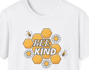 Honingraatbijen T-shirt uniseks, bijensoort T-shirt, grafisch T-shirt, shirt natuurliefhebber, cadeau voor imker