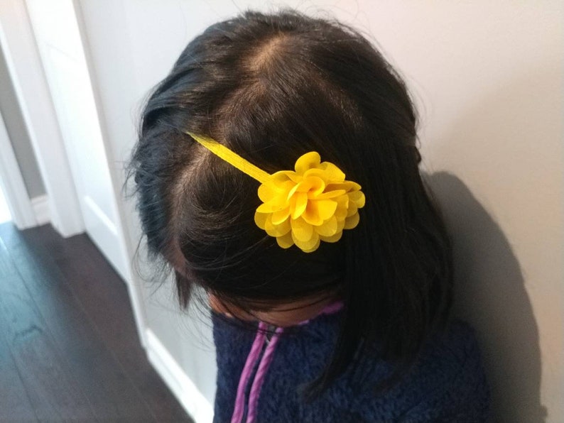 Alligator Clip with Silicone Non-Slip Grip Spring Blossom Bundle 2 Set of 7 - Head band and Hair Clip for Baby Toddler Young Girls