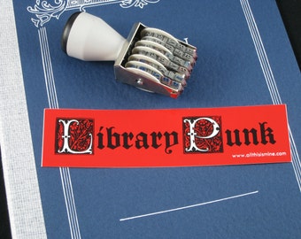 Library Punk sticker (Free US shipping)