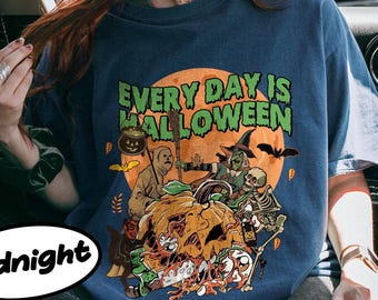 Retro Halloween Shirt, Every Day Is Halloween, Terrifier Shirt, Halloween Horror Shirt, Spooky Halloween Witch Graphic Shirt
