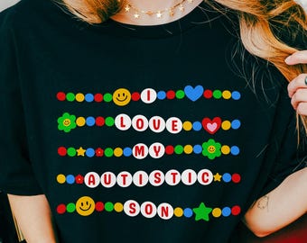Autism Support Shirt | I Love My Autistic Son Tee | Perfect for Autism Moms & Dads