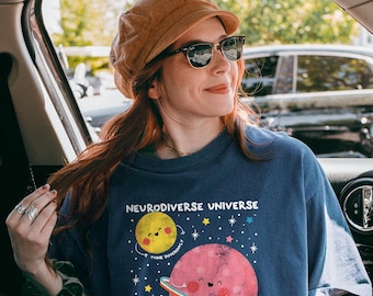 Autismus Bewusstsein Komfortfarben Shirt, Neurodiverse Universum Shirt, Weltraum Shirt, Sped Lehrer Shirt, spezielle Bildung Shirt, Autismus T-Shirts