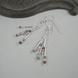 Tiny Dangles on Silver