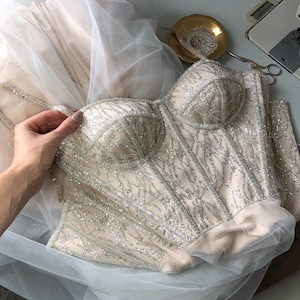 Aangepaste trouwjurk, romantische trouwjurk, sprookjestrouwjurk, unieke trouwjurk, boho-trouwjurk