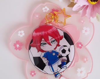 IE Inazuma Eleven/ Los Super Once Acrylic Keychain / Charm / 3 inches glitter epoxy