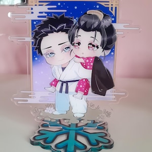 Hakuji & Koyuki (Akaza&#39;s backstory) Acrylic Standee 12 CM / Kimetsu no Yaiba (Demon Slayer)