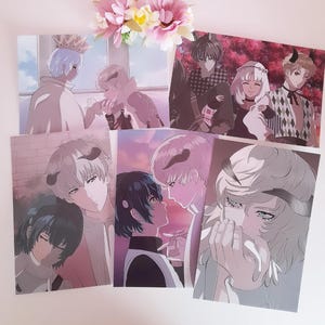 Set of prints / postcards from Metaphor Refantazio
