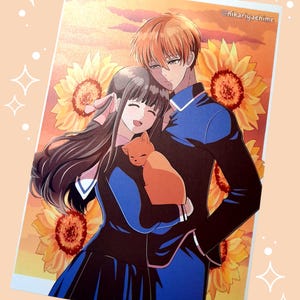 Print A4 Fruits Basket / Kyo and Tohru / Pearlescent Paper