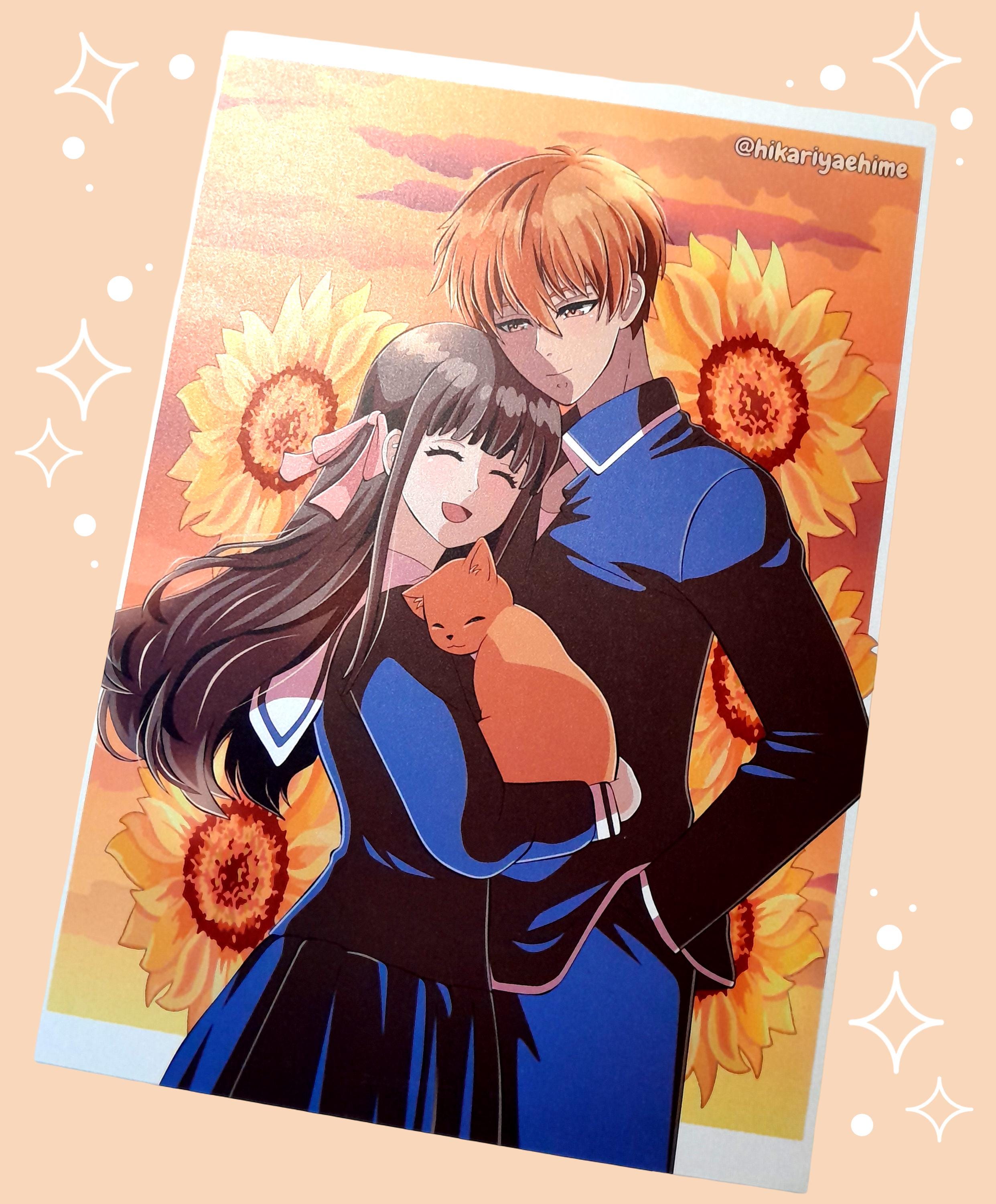 Print A4 Fruits Basket / Kyo and Tohru / Pearlescent Paper - Etsy