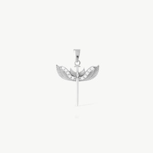 14K Gold Archangel Michael Protection Charm St Michael Archangel Pendant Guardian Angel Jewelry Spiritual Gift for Birthday Anniversary