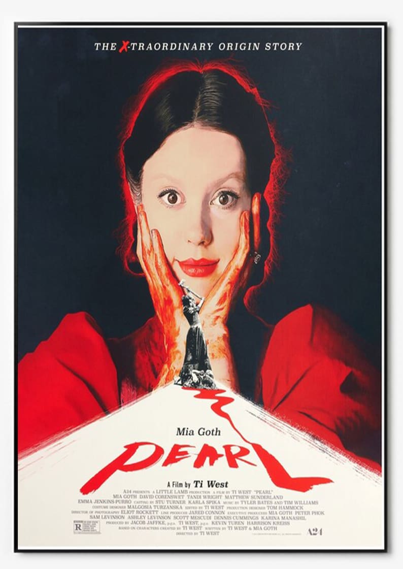 Mia Goth Pearl Poster Pearl Poster Horror Movie Pearl Canvas - Etsy