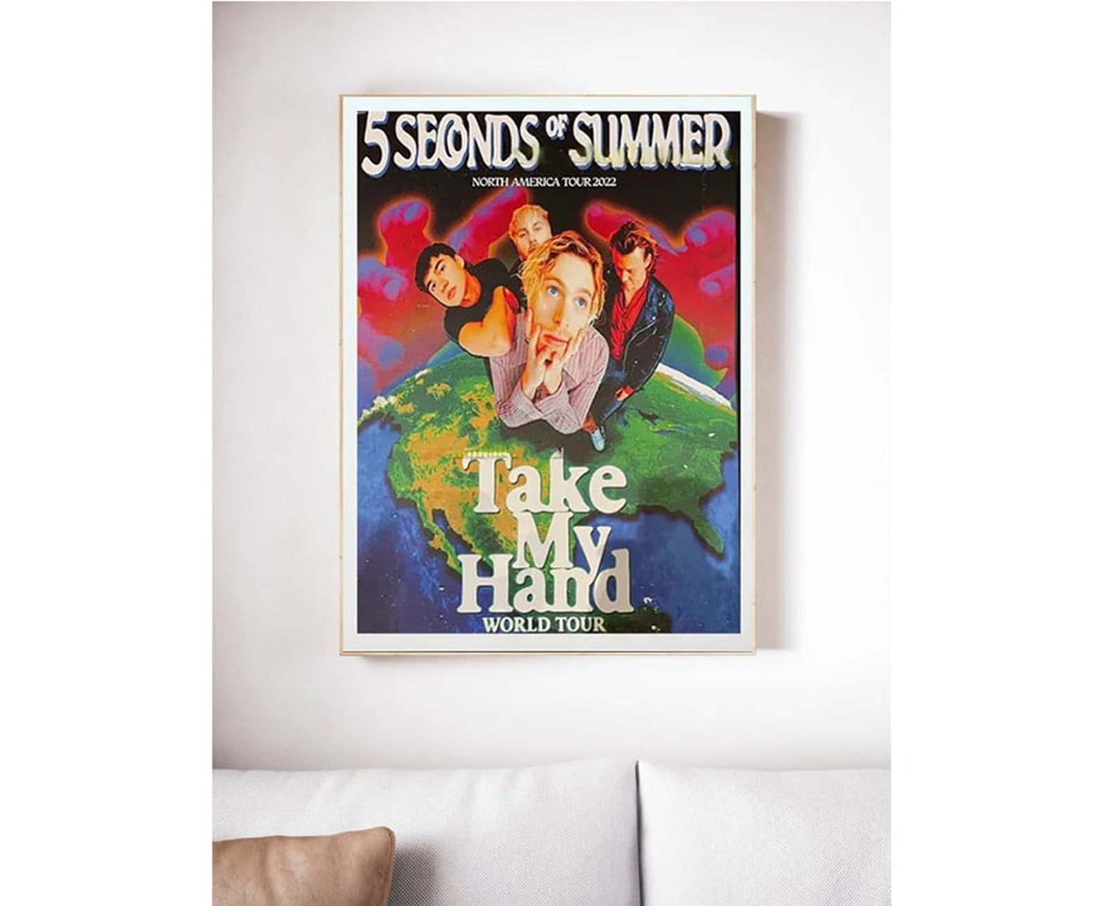 Take My Hand World Tour 2022 Poster 5SOS Take My Hand Poster Etsy