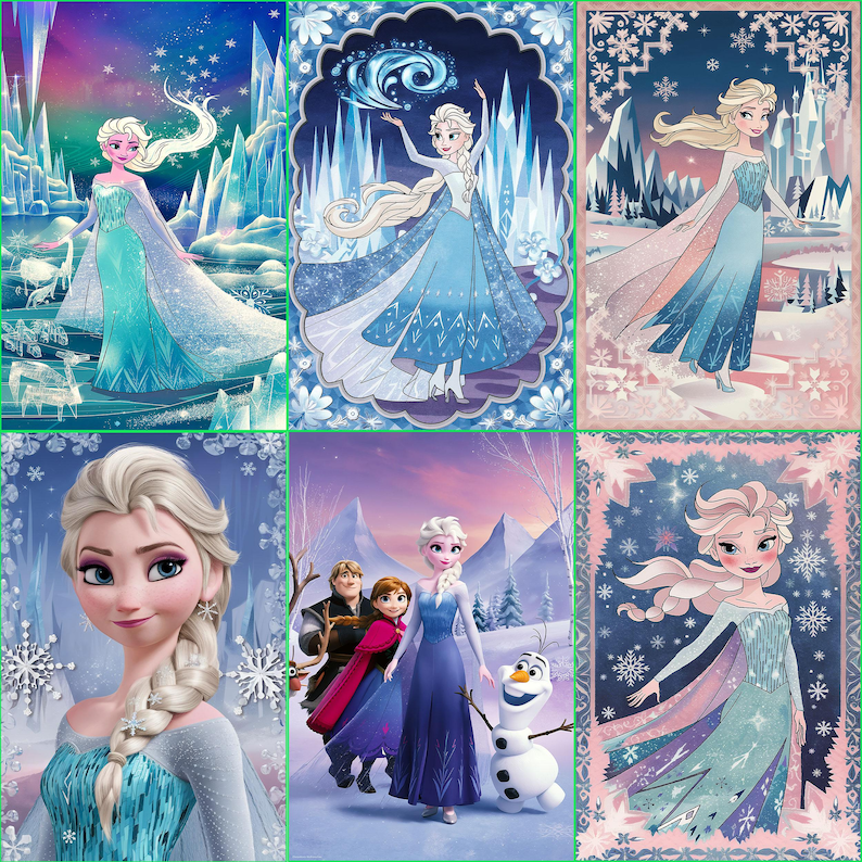 Tappeto per bambini a tema Elsa - Tappeto per la cameretta delle principesse di Frozen, morbido e lavabile, regalo perfetto per bambine, tappeti per la regina, tappeti per la cameretta dei bambini, tappeti per la sala giochi immagine 2