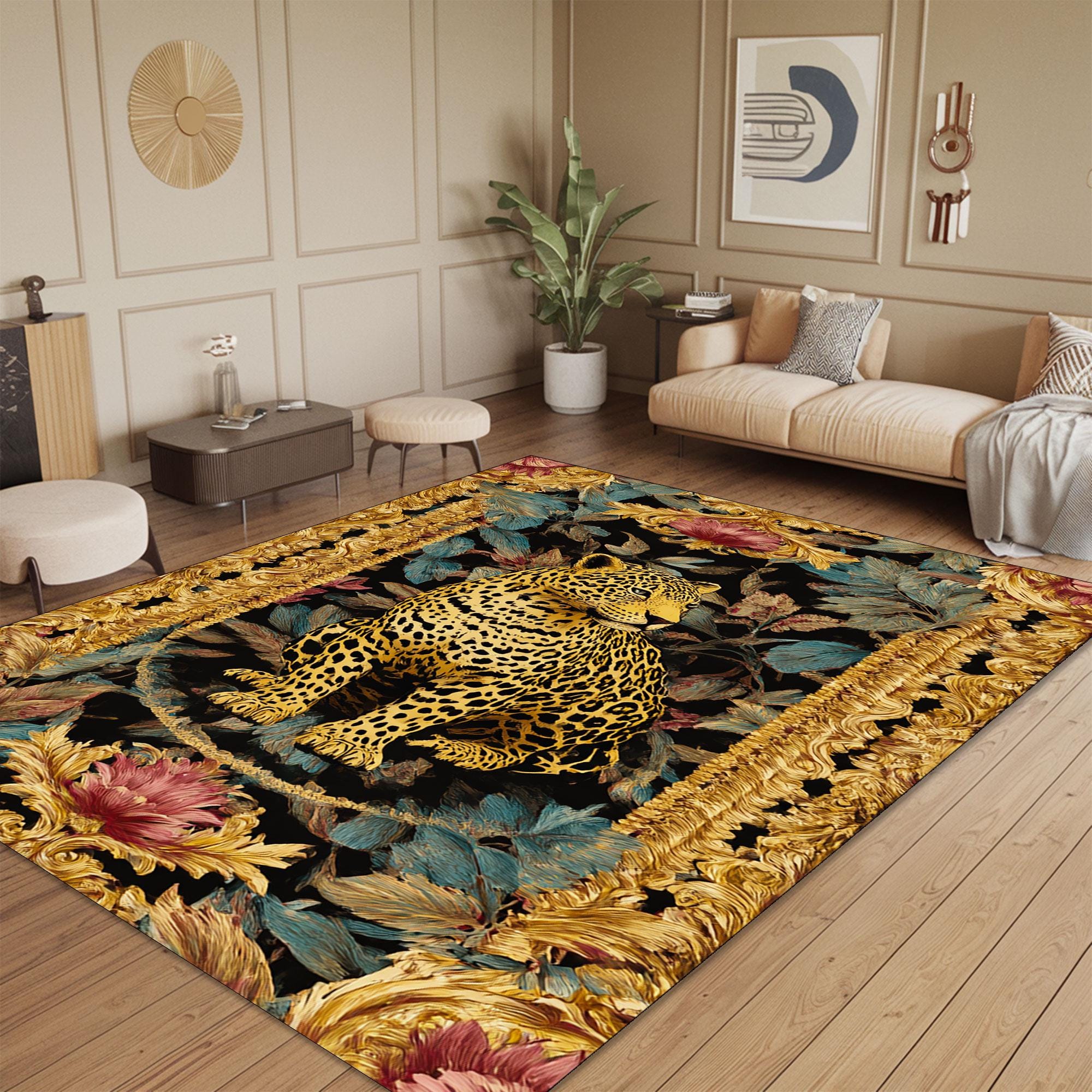ラグ・カーペット MIYOSHI RUG LEOPARD FLOWER CHAIR RUG ラグ・カーペット MIYOSHI RUG LEOPARD FLOWER CHAIR RUG MIYOSHI RUG