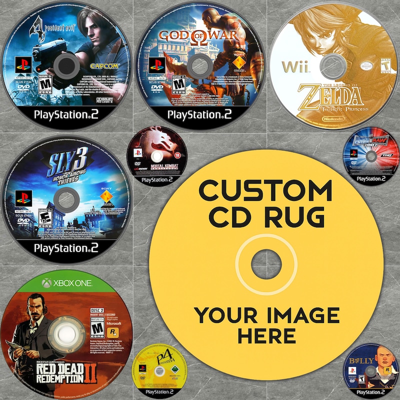 Game Disc Rug - Etsy