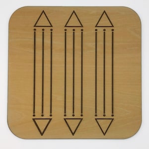 Luxor Radiesthesia Board (Radionic Chart) - 1/8" (3mm), 20x20cm