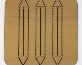 Luxor Radiesthesia Board (Radionic Chart) - 1/8" (3mm), 20x20cm