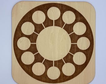 Magnetron Radiesthesia Board (Radionic Chart) - 1/8" (3mm), 20x20cm