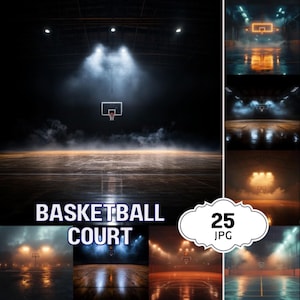 Fundo de quadra de basquete Fundo de Photoshop de basquete para pôster de fotografia esportiva Sobreposição de banner de basquete esportivo Pôster de foto esportiva