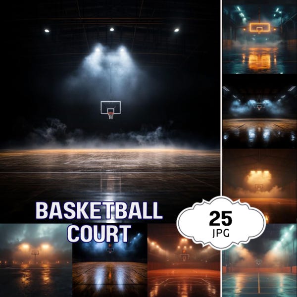 Basketball Court Background Basketball Photoshop Backdrop for Sports Photography Poster Sports Basketball Banner Overlay Sports Photo Poster