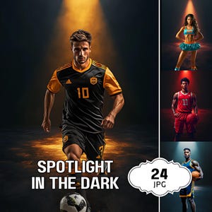 Tło Spotlight do fotografii sportowej Tło nakładki świetlnej Photoshop Tła sportowe Tło do koszykówki Siatkówka Baseball