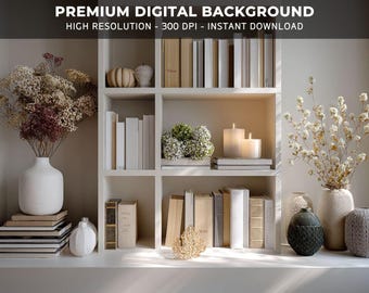Home Office Zoom Background Elegant Office Bookshelf Background Teams Meeting Background Work From Home Background Zoom Meeting Backdrop