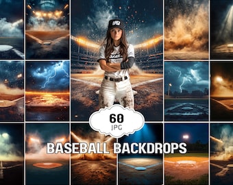 Sports Smoke Overlay Baseball Background Sports Player Poster Senior Night Banner Baseball Stadium Prints Sports Photography Canvas Template