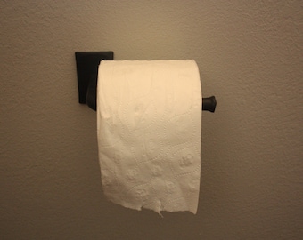 Portarrollos de papel higiénico de acero forjado a mano (redondo)