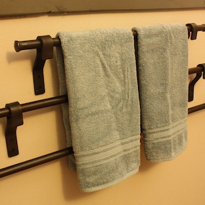 Forged Iron Towel Bar. Choose From 18&quot;, 24&quot;, or 36&quot;.
