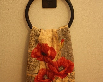 Toallero de mano de hierro forjado