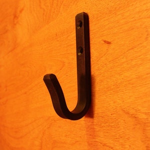 Forged Steel Wall Hook. Great for Towels, Coats, Hats.