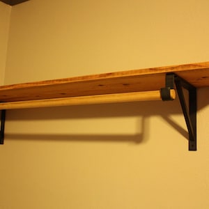 Forged Closet Rod Support Brackets.