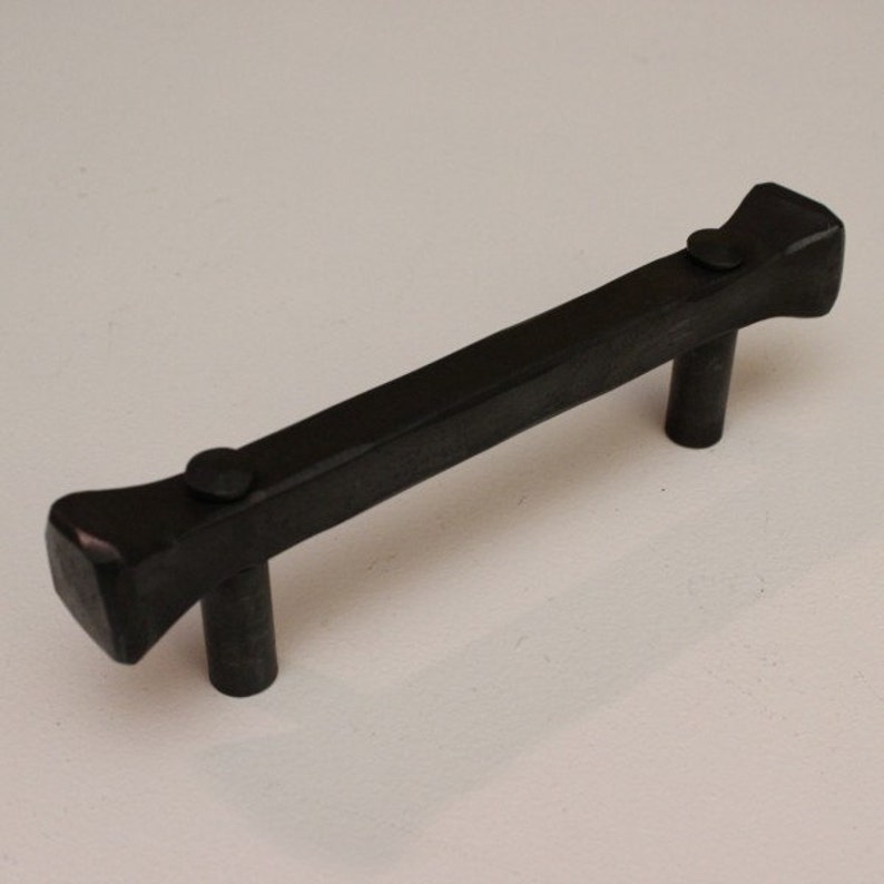 Drawer Handle Hand Forged Steel image 1