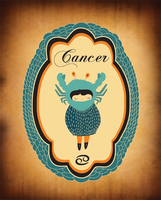 CANCER Zodiac Sign Astrology Horoscope Astrological Sign Etsy