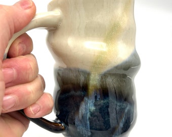 Make Waves Mug - Coffee Cup - in beautiful organic overlapping colors