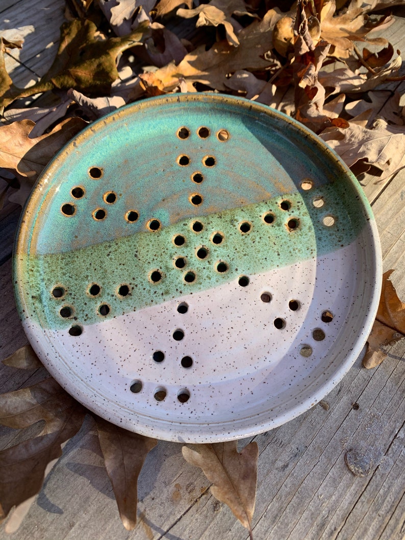 Berry Plate Berry Bowl Colander Strainer Etsy