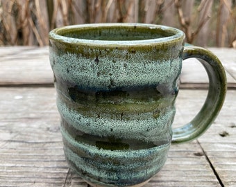 Mug - Tea Cup in Grassy Greens