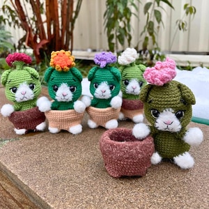 Crochet Cactus Cat Plush | Funny Amigurumi Cat Toy | Stuffed Plant Animal Decor | Kawaii Succulent Cat Gift | Soft Cactus Kitty Plushie