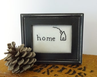 Small Framed Inspiration Embroidery Word