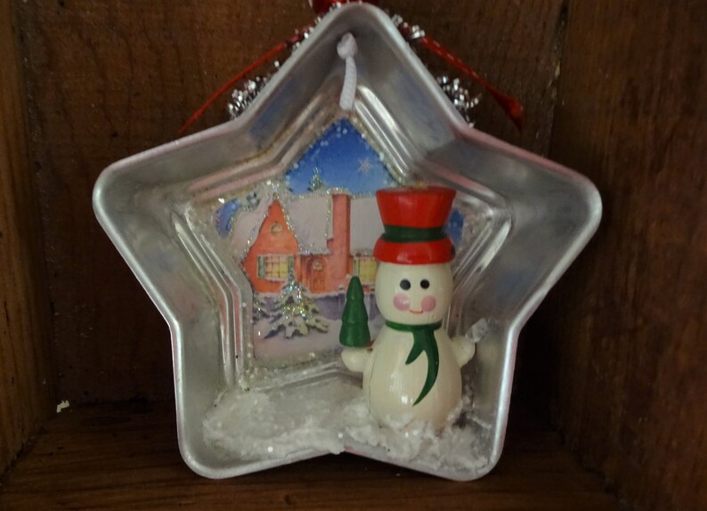 Vintage Aluminum Tart Pan Ornament Etsy