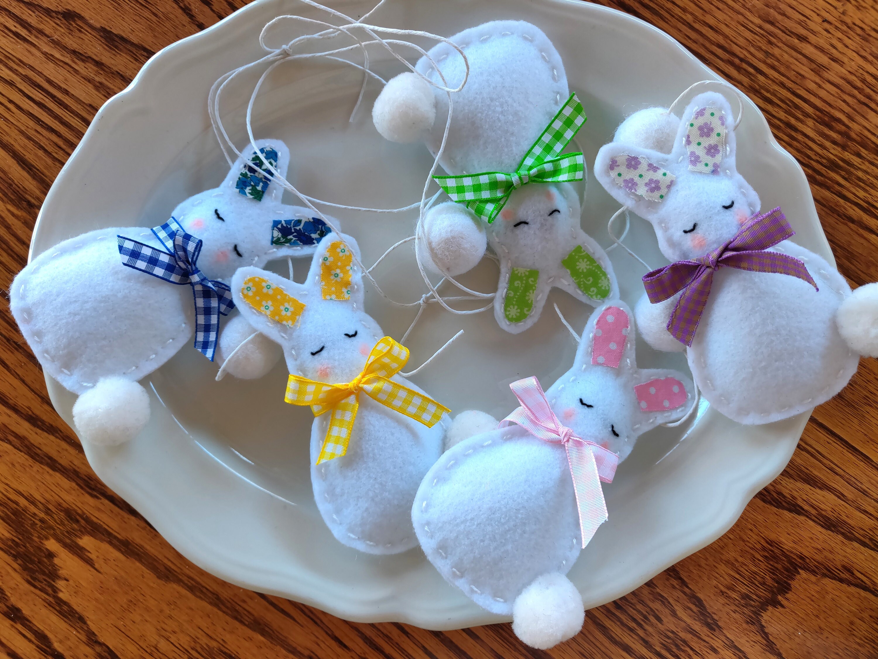 Felt Bunny Garland Banner - Etsy