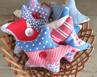 Vintage Quilt Patriotic Star Hanger
