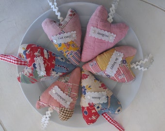 Couette vintage inspiration coeur