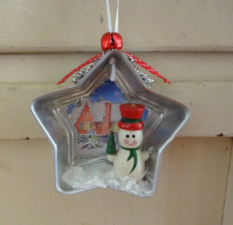 Vintage Aluminum Tart Pan Ornament Etsy