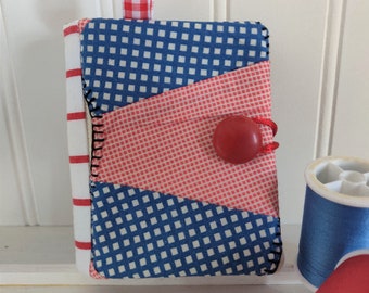Vintage Quilt Needle Book, Needle Case