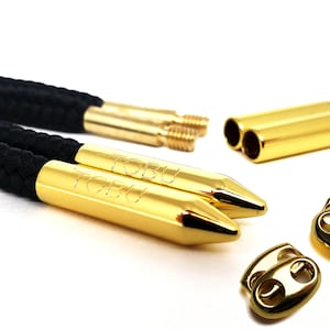 yeezy gold lace tips