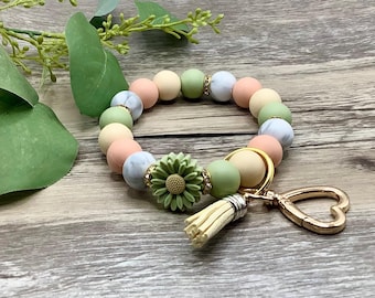 Silicone Wristlet, Keychain, Wristlet Keychain, Wristlet, Custom Keychain, Bracelet Keychain