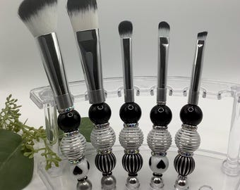 Beaded Makeup Brushes- set of 5 brushes